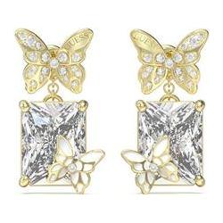 Guess, Ohrringe, Chrysalis gold-plated butterfly earrings JUBE04089JWYGT/U