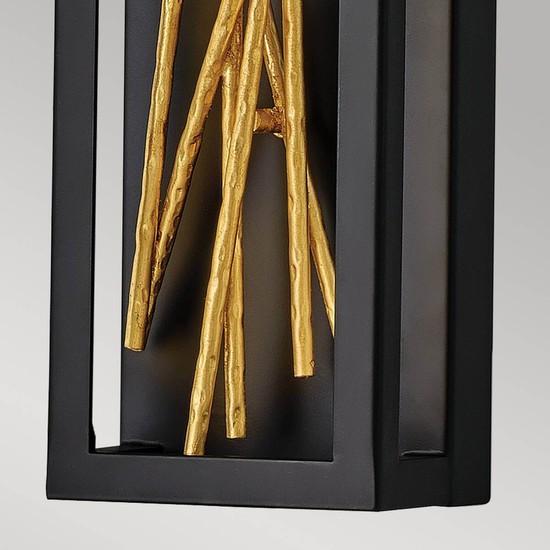 Thumbnail - Elstead Lighting, Wandleuchte + Deckenleuchte, Styx LED Wandleuchte Schwarz und vergoldetes Gold (1588 lm)