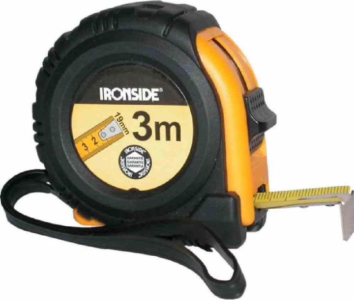 Produktbild Ironside 150211 Rollbandmass mit Stop 3 m 19mm Band gummiert (3 m)