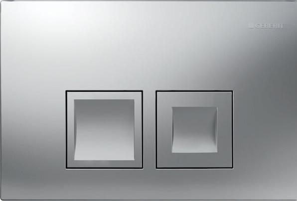Produktbild Geberit Delta35 Betätigungsplatte, für 2-Mengen-Spülung, mattverchromt