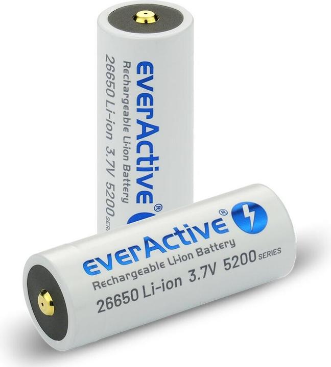 Image du produit Everactive 26650, 5200 mAh (Li-Ion) - Batterie rechargeable (1 pcs, 26650, 5200 mAh)