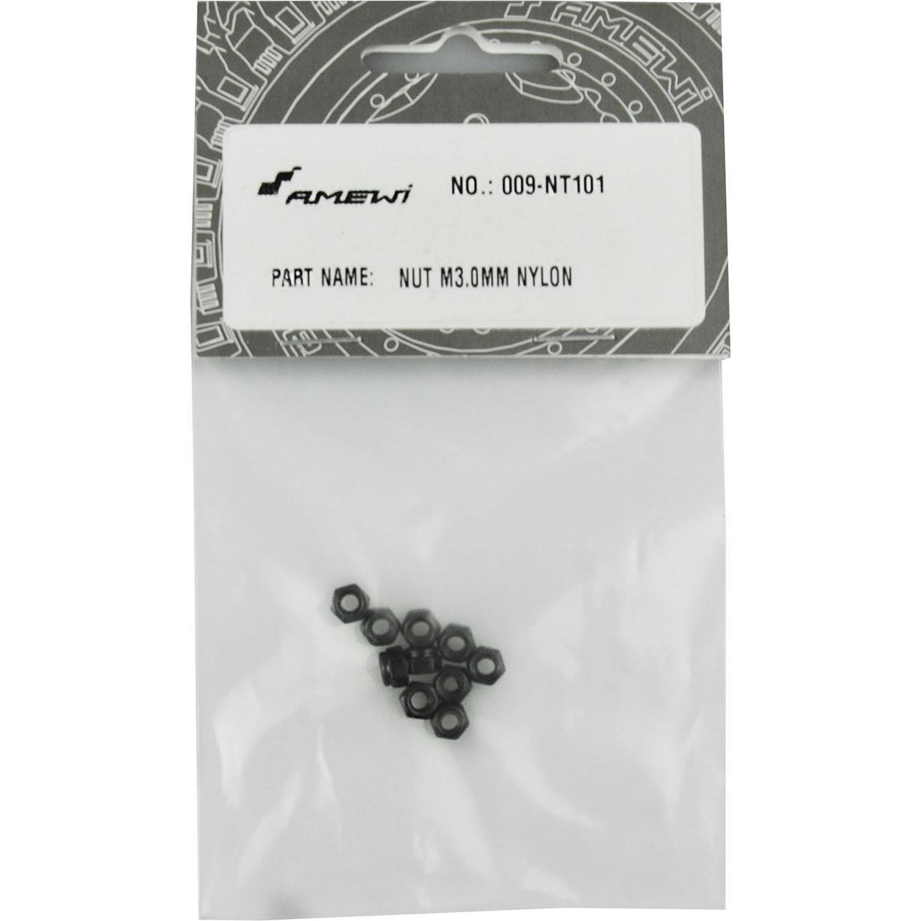 Amewi, Dadi + Rondelle, NT101 Dado di arresto M3 10 pezzi