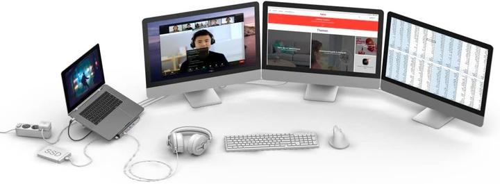 Produktbild Hama Connect2Office Stand (USB-C, 12 Ports)