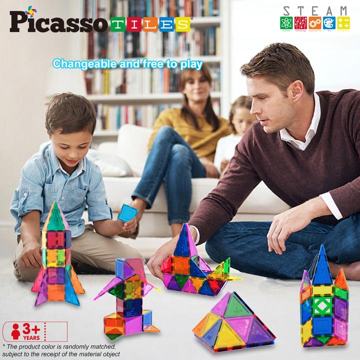 Productafbeelding PicassoTiles 3-D Magnetic Building Set