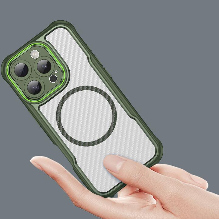 Immagine prodotto Hurtel Custodia in silicone MagSafe Leading Series per iPhone 16 Pro Max - Verde (Apple iPhone 16 Pro Max)