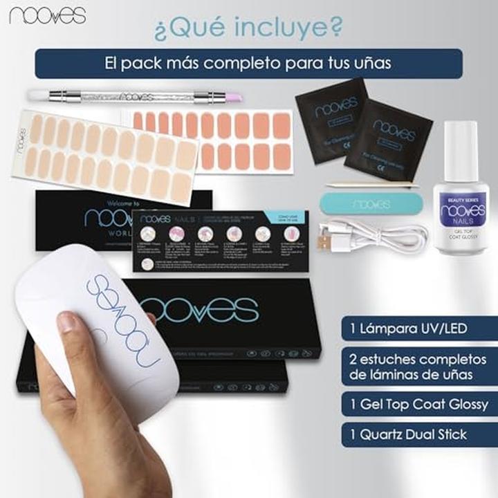 Nooves Kit de démarrage Beauty Nude (Kit de mise en forme des ongles, Nude)