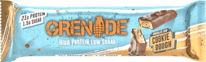 Grenade High Protein Bar Chocolate Chip Cookie Dough (Cookie, Nougat, Chocolate, Caramel, 1 pcs., 60 g)