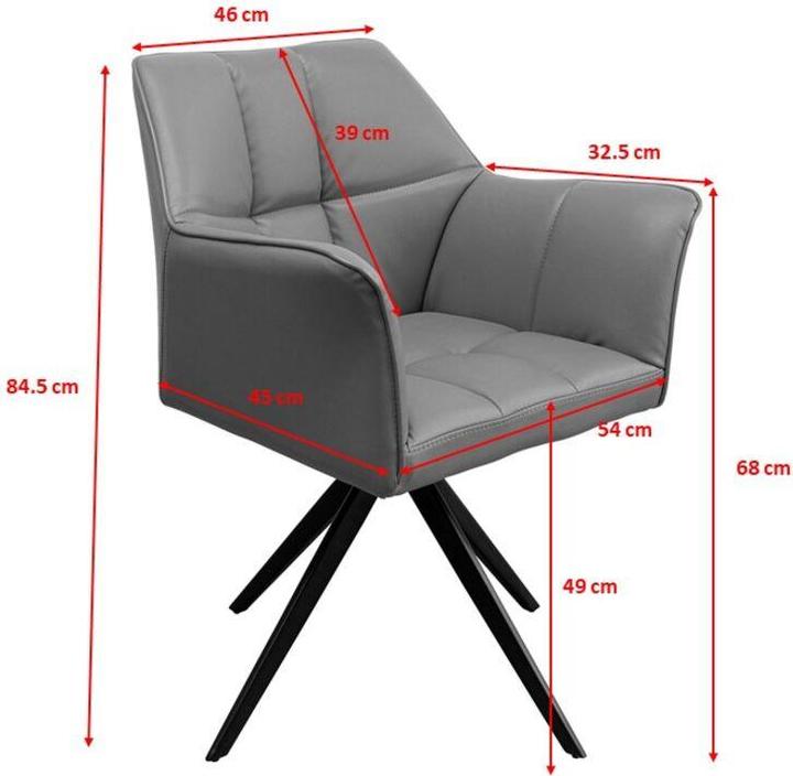 Image du produit Kare Design Drehstuhl Thinktank Grau