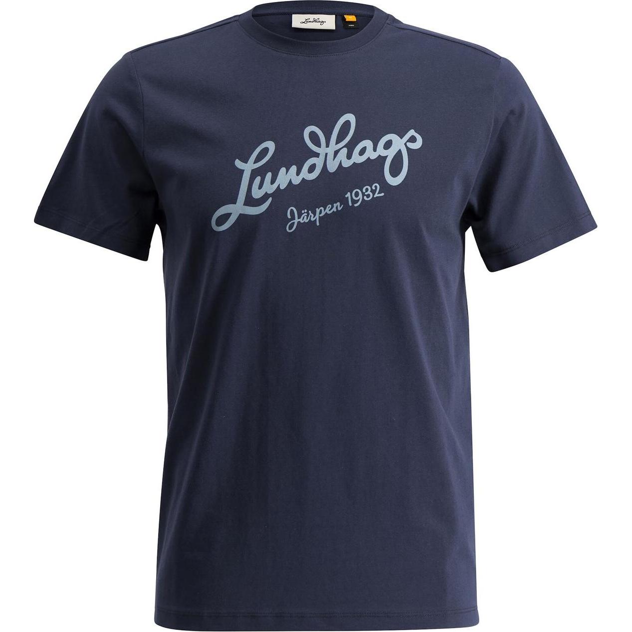 Thumbnail - Lundhags, Herren, Shirt, Järpen Logo T-Shirt, Blau, (XL)