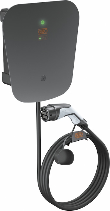 Immagine prodotto OBO Bettermann Wallbox WB AC BL KS SPD Key Pro370x340x136 sw PC (Tipo 2, 22 kW)