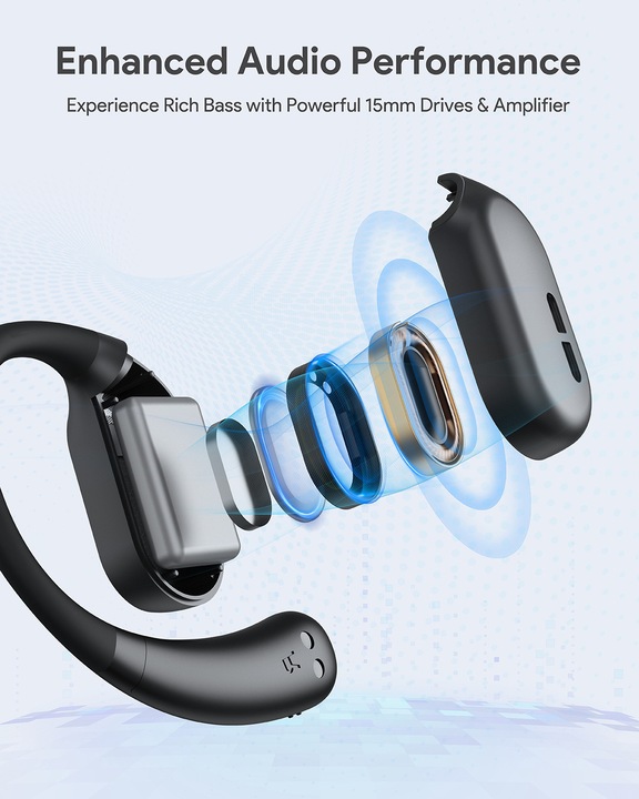Image du produit Aukey SPORTS FIT OPEN-EAR - Écouteurs (35 h, Sans fil)