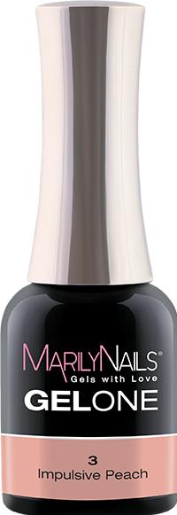 Produktbild Marily Nails GELONE – 03 Impulsive Peach (03 Impulsive Peach, Gel-Effekt Nagellack)