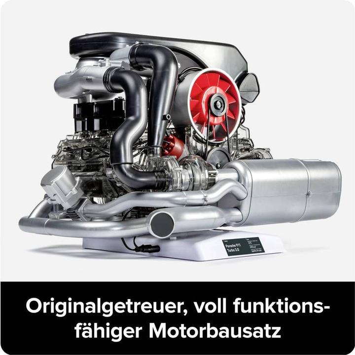Actual product image Franzis Porsche 911 Turbo engine kit