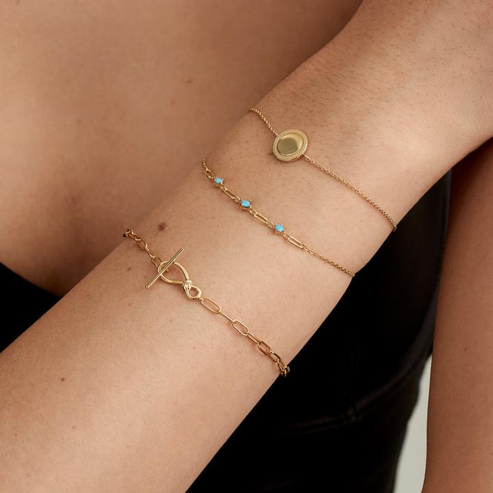 Immagine prodotto Ania Haie Bracciale Rope Disc 925 Argento Sterling (16.50 cm, Argento 925)
