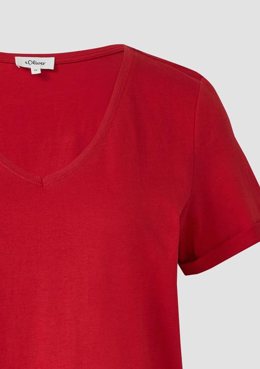 Produktbild S.Oliver T-Shirt Weiches T-Shirt aus Baumwolle mit V-Ausschnitt (34)