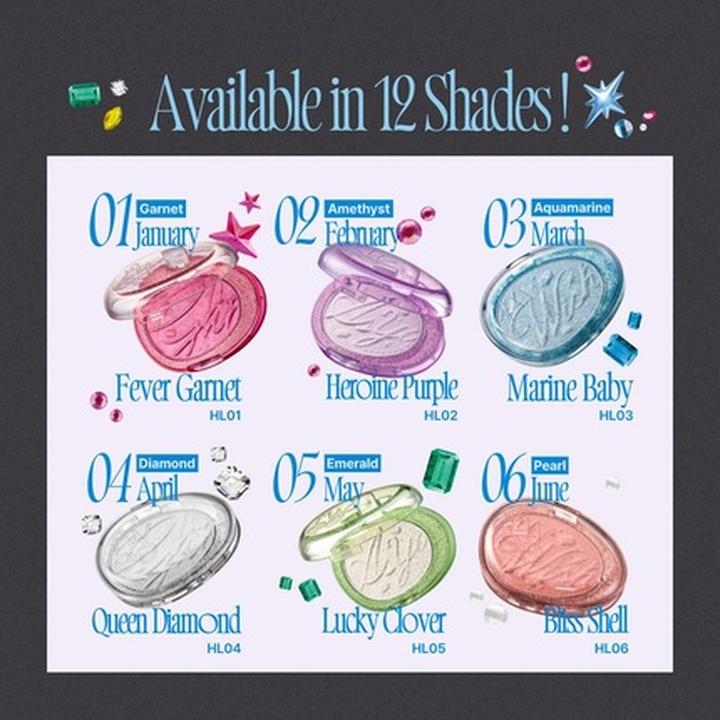 Fwee Glitzernder Stein für strahlenden Glanz in lebendigen Farben (Highlighter)