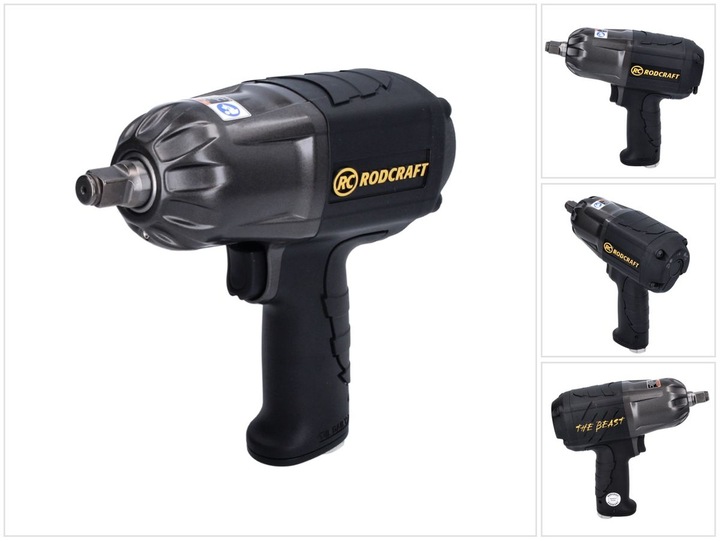 Actual product image Rodcraft RC2277 Impact wrench 1300 Nm 1/2" ( 8951000349 ) Solo 1/4 " connection thread (Air blast)