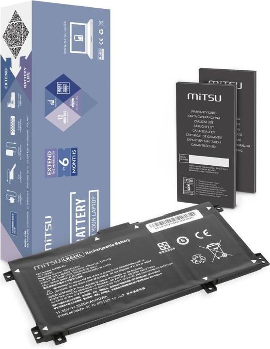 Actual product image Mitsu Bateria Bateria LK03XL do HP X360 15-BP BQ CN 17-AE BW CE