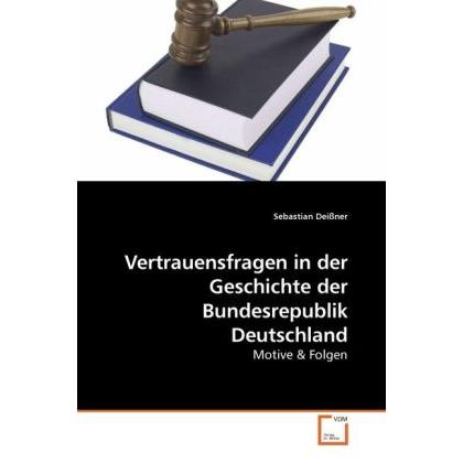 Vertrauensfragen in der Geschichte der Bundesrepublik Deutschland, Fachbücher