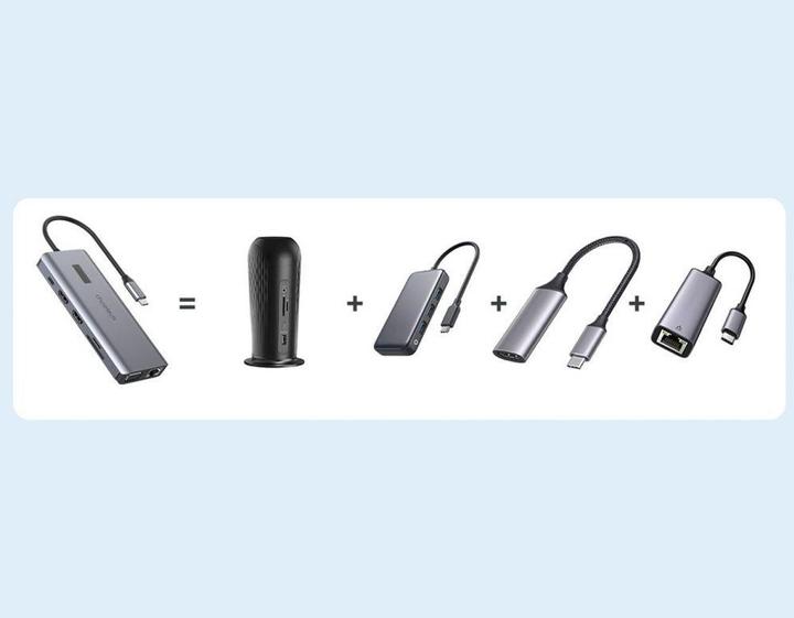 Actual product image Choetech HUB-M26-GY (USB-C, 1 Ports)