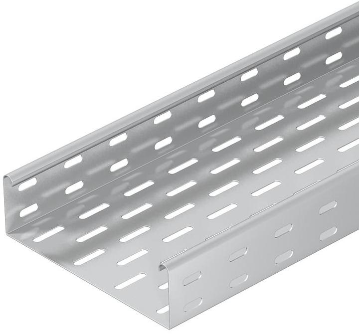 Actual product image OBO Bettermann OBO MKS 610 A2 Cable tray MKS perforated 60x100x3000 V2A (6 cm)
