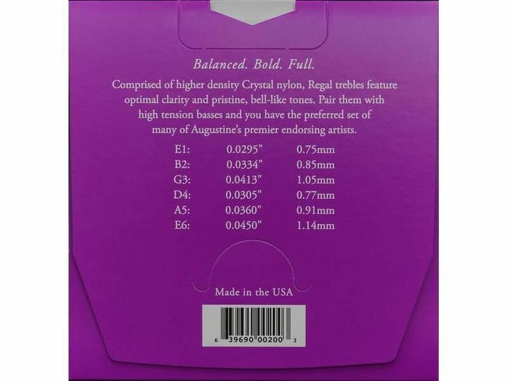 Actual product image Augustine Regal Blue (6 x, Guitar, 0.05")