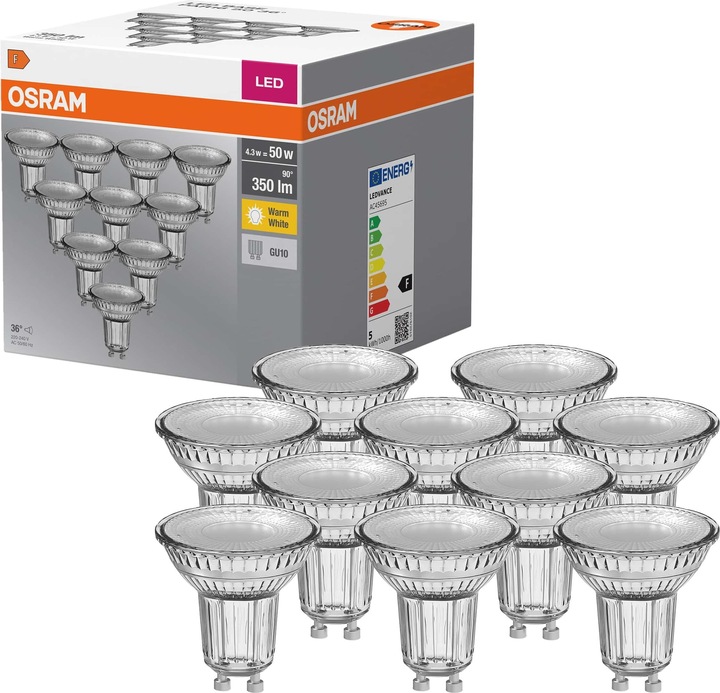 Produktbild Osram Led Base Par16 (GU10, 4.30 W, 350 lm, 10 x, F)