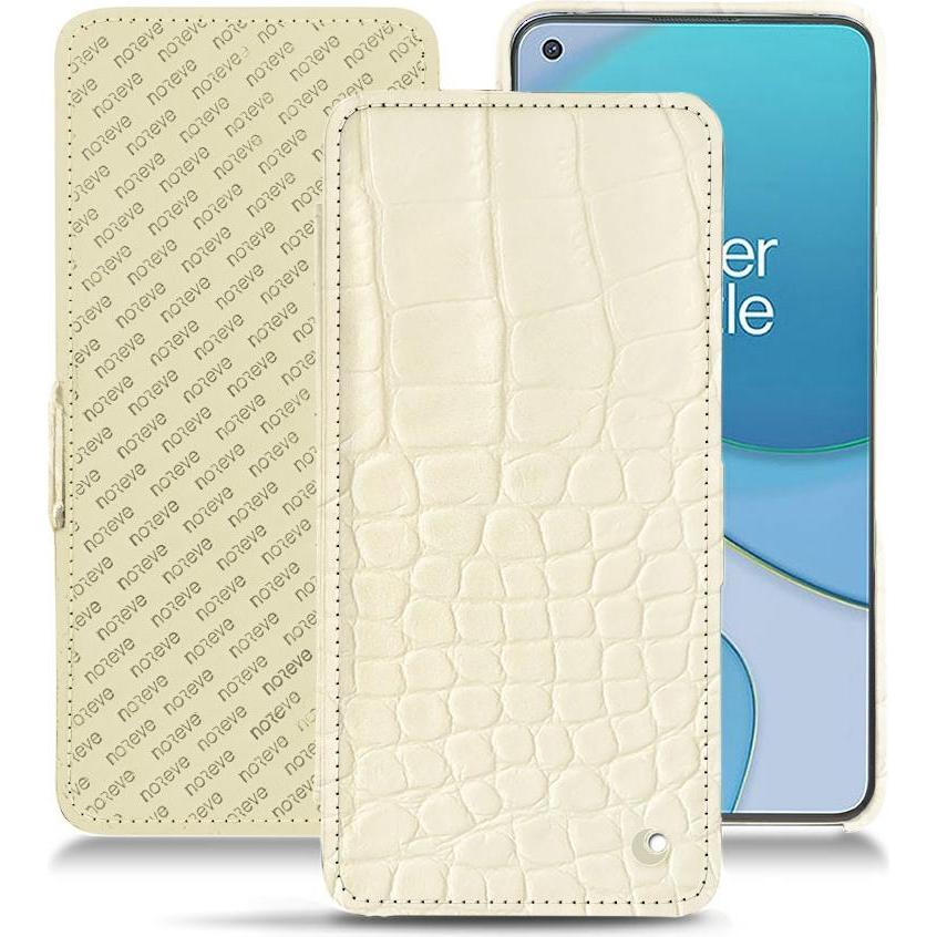 Noreve Lederschutzhülle horizontal (OnePlus 8T), Smartphone Hülle, Weiss