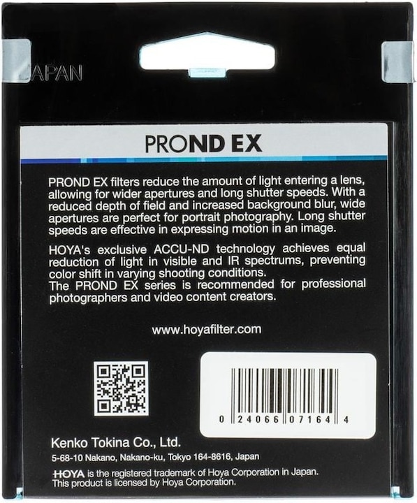 Actual product image Hoya PRO ND EX 1000 Filter (52 mm, Neutral density filter, 52 mm)