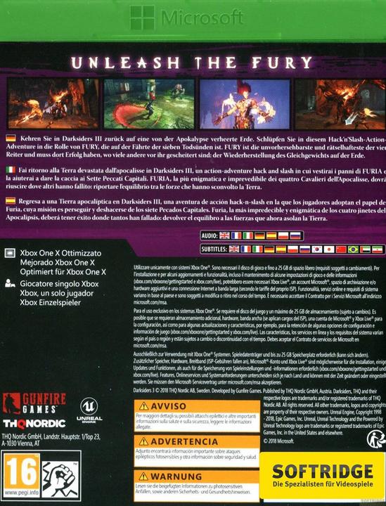 Immagine prodotto THQ Darksiders III (Xbox One X, Xbox Series X, Multilingue)