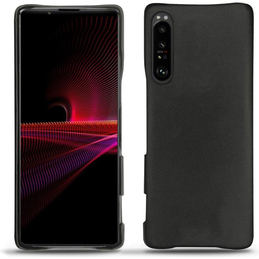 Noreve Lederschutzhülle (Sony Xperia 1 III), Smartphone Hülle, Schwarz