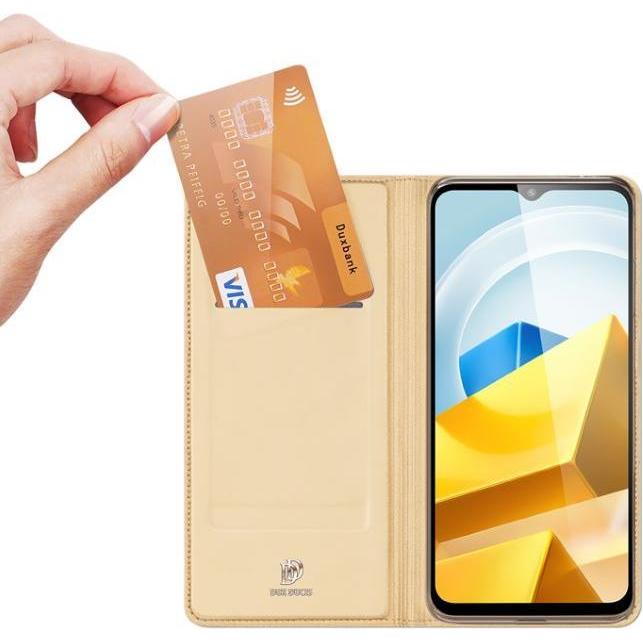 Thumbnail - Dux Ducis Skin Pro Series Bookcover (Xiaomi Poco M5), Smartphone Hülle, Gold