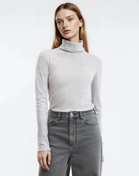 Actual product image La Redoute Collections Rollkragen-T-Shirt aus einer Lyocell-Mischung (XS)