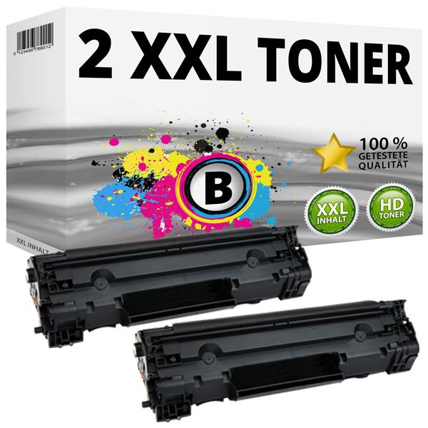 Actual product image Druckfuxx 2x Toner für HP LaserJet M125 nrw M125nw M125a M127 fn M127fp M127fw 83A CF283A
