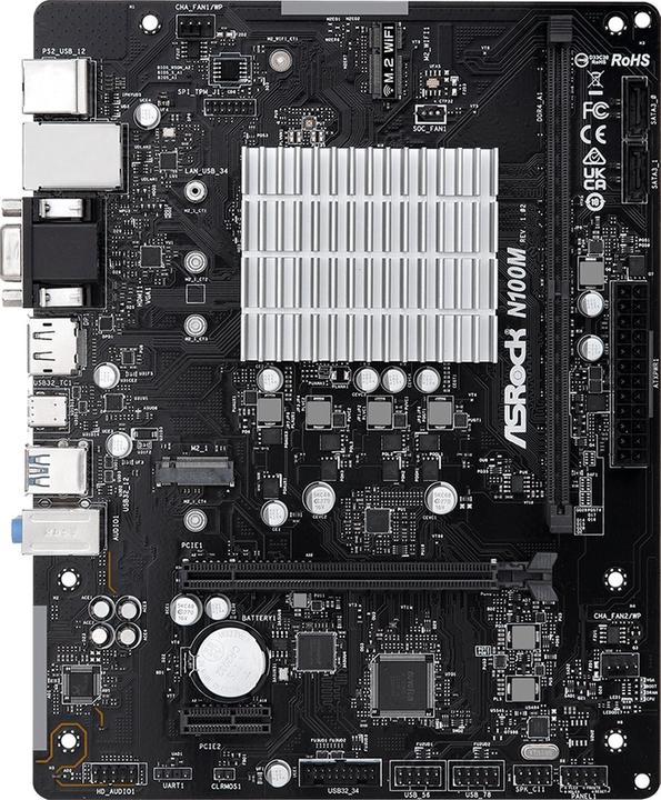 AsRock N100M (BGA 1264, mATX)