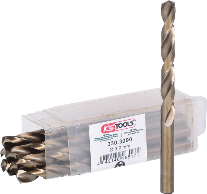 Image du produit KS Tools Forets hélicoïdaux HSS-G CO 5 (9 millimètres)