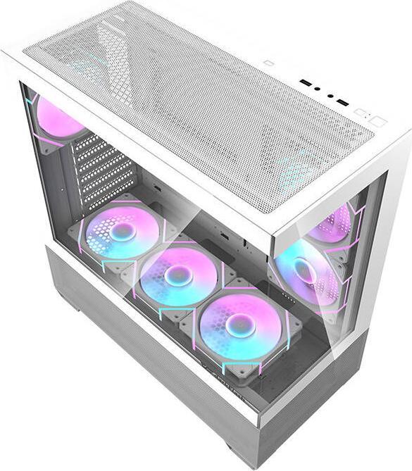 Produktbild Darkflash Tech Computer case DS900 AIR (white) + 7 ARGB Fans