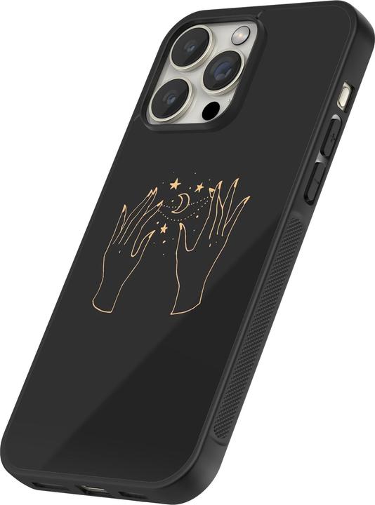 Produktbild PhoneLook Hülle Silikon schwarz Grey magic hands (Apple iPhone 12 Pro Max)