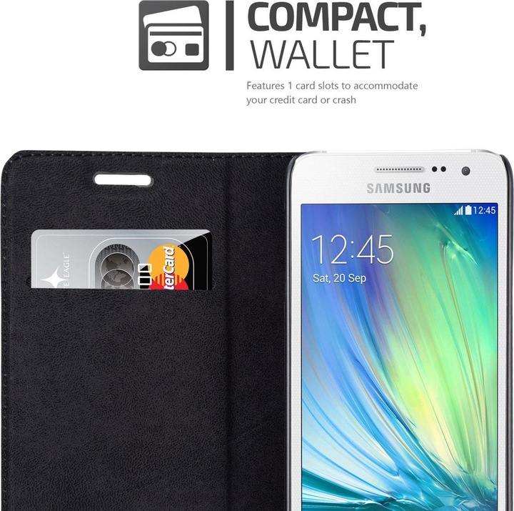 Actual product image Cadorabo Book Invisible Magnet Cover (Samsung Galaxy A3)
