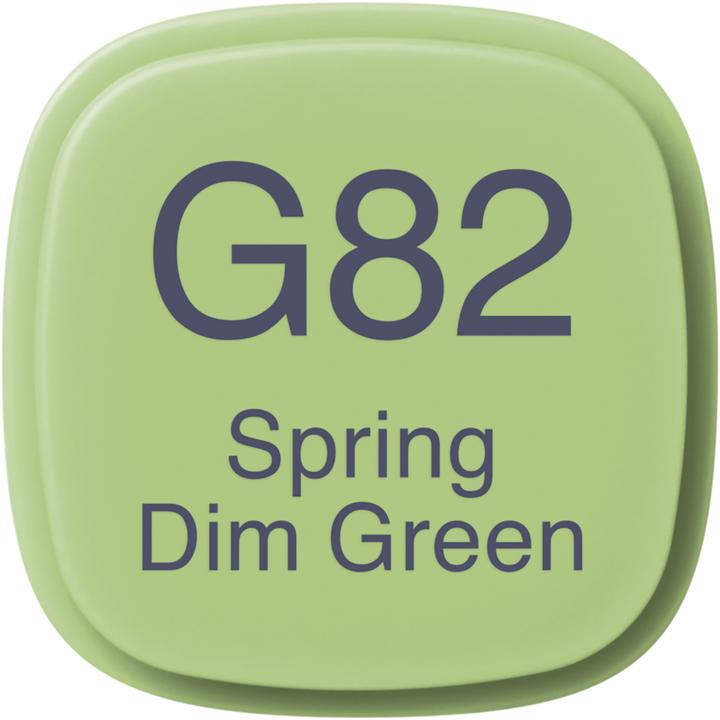 Actual product image Copic Graphic marker Classic type G - 82 (G82 - Spring Dim Green, 1 x)