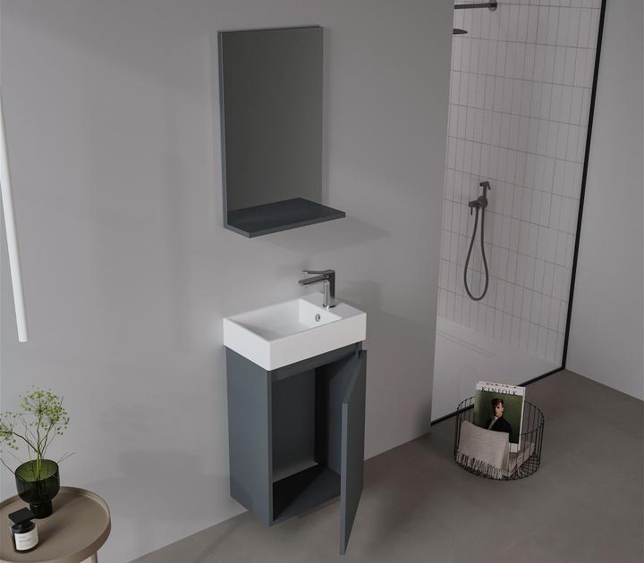 Produktbild Homitis Conza 45 Bathroom Cabinet With Sink & Mirror Set (2 Pieces)