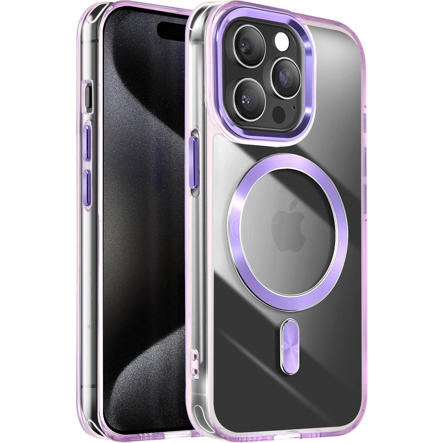 Avizar Cristal Color Case (Apple iPhone 15 Pro Max), Smartphone Hülle, Violett