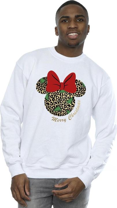 Immagine prodotto Disney Minnie Mouse Leopard Christmas Felpa Uomo (L)