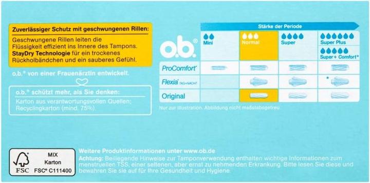 Actual product image o.b. Original Normal (16 x, Regular)