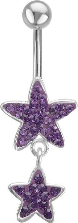 Image du produit Bijouteria Piercing nombril (Cristallin, Acier chirurgical 316L)