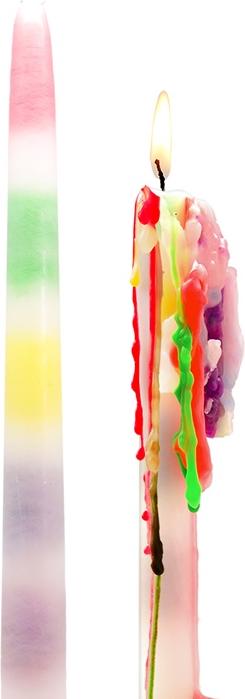 Produktbild Bitten Tropfkerzen Regenbogen (2 Stk.)