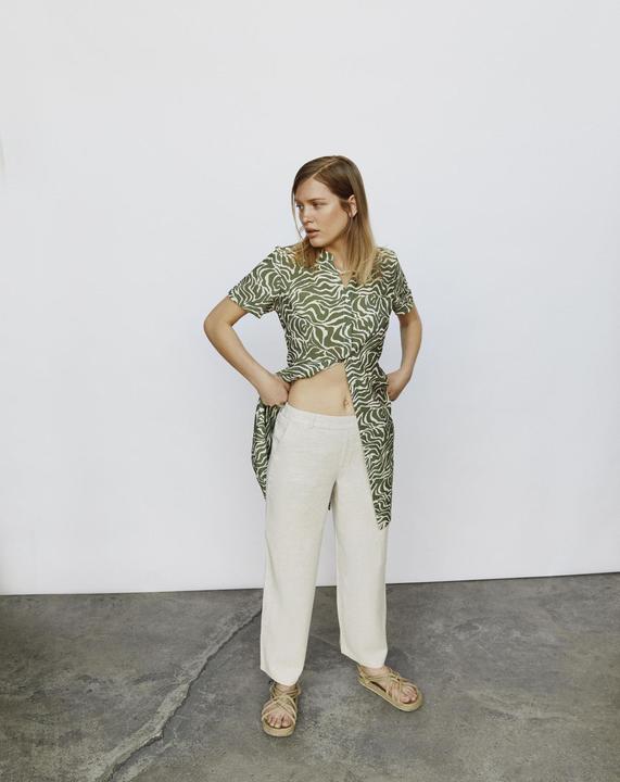 Produktbild Object Leinenmix Hose mit weitem Bein (38)
