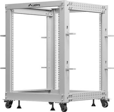 Produktbild Lanberg OFFENES RACK 19 15HE 600X600-1100 VERSTELLBAR GRAU (15 HE, 19 Zoll Rack)