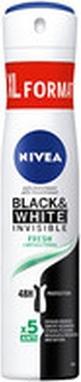 Actual product image NIVEA ack & White Invisible Fresh Anti-Perspirant - Antiperspirant Spray 200ml (L) (Spray, 200 ml)