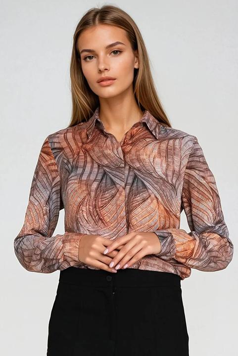 Produktbild Nife Damenbluse mit versteckter Knopfleiste (42)